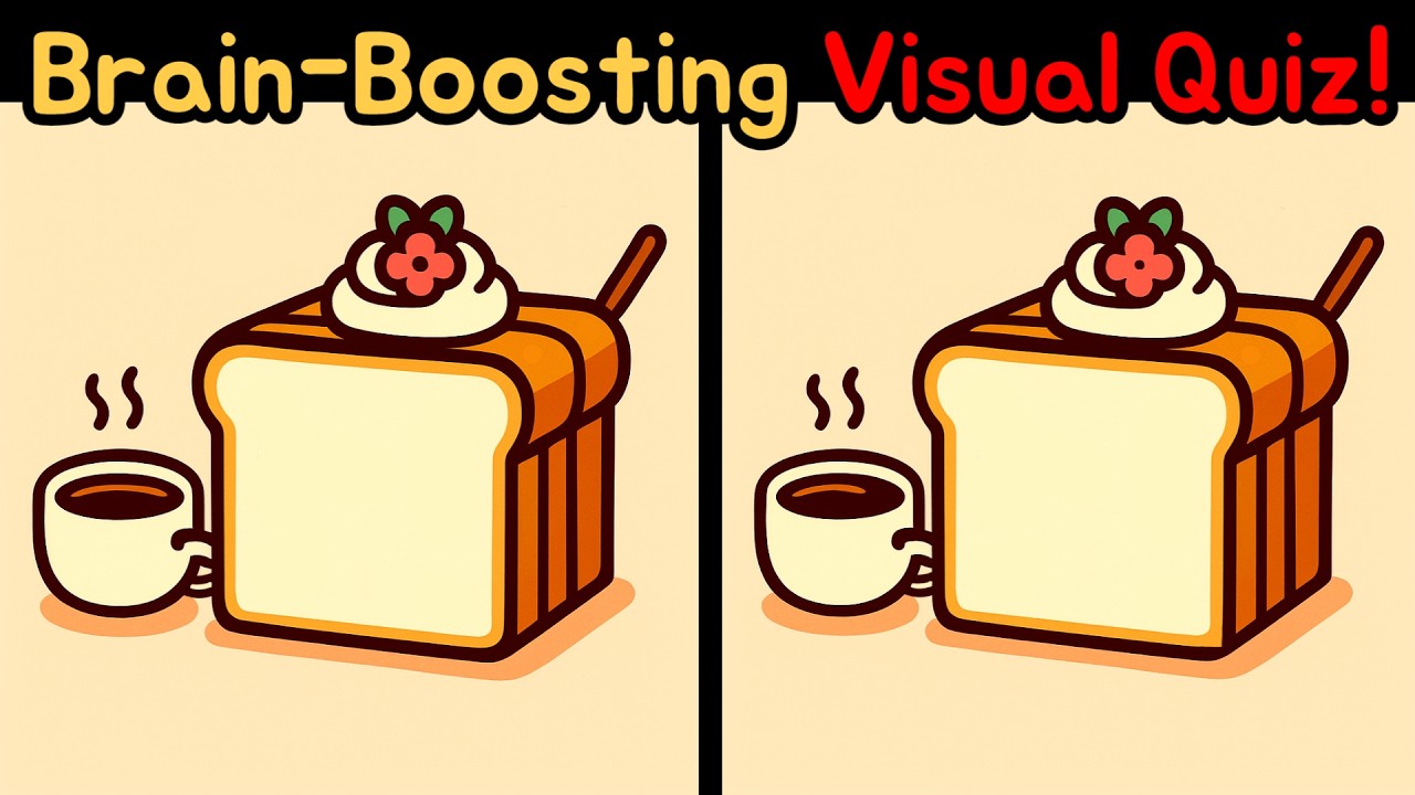Spot The Difference:  Brain-Boosting Visual Quiz IQ Test!  [Find The Difference]