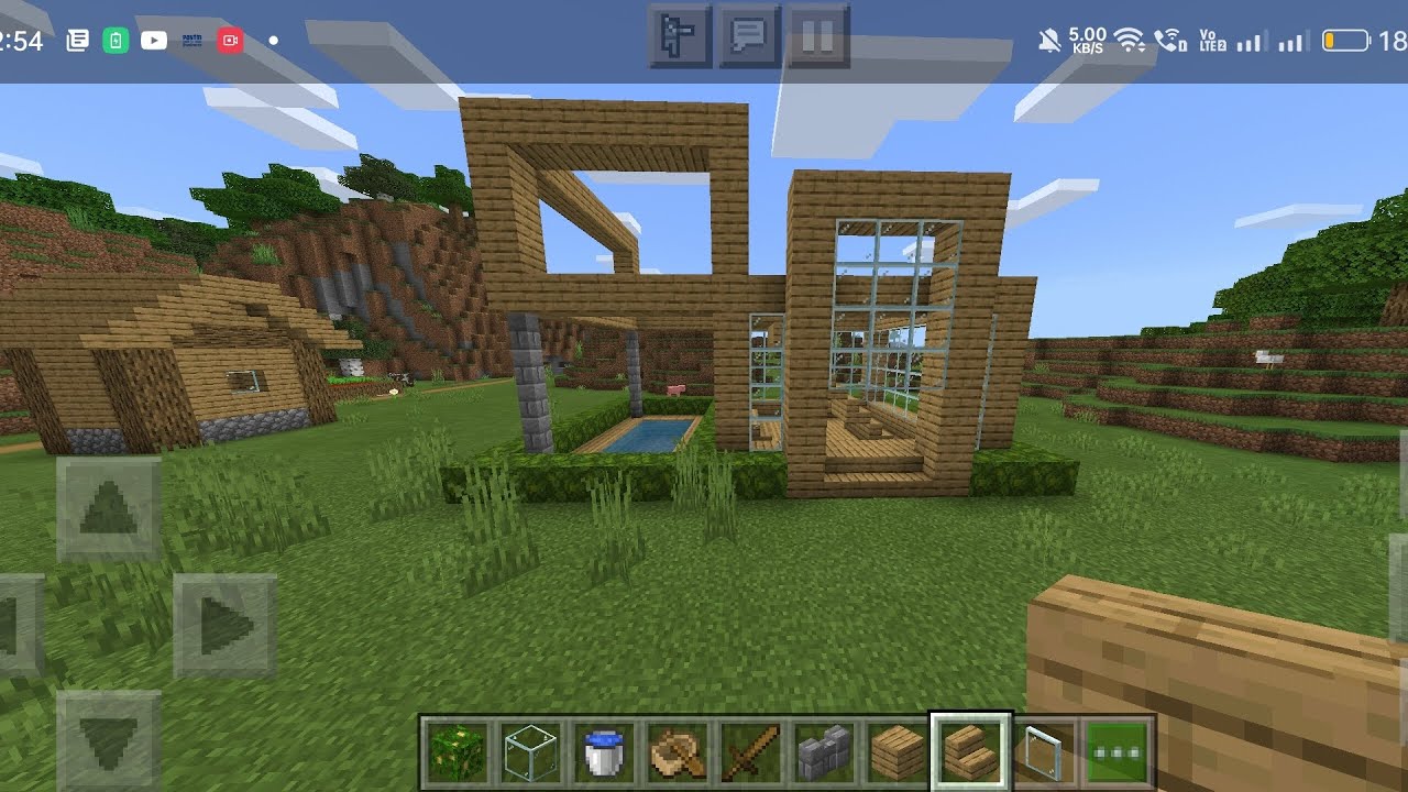 MY FIRST HOUSE MINECRAFT PART 2/ - YouTube