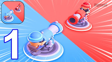 Color Conquest - Gameplay Walkthrough Part 1 Tutorial Color War Army Commander Tiles (iOS, Android)