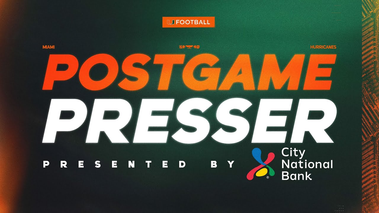 Miami Hurricanes Football | Postgame Press Conference | 10.25.25