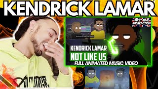 L🔥L!!!!! Not Like Us - Kendrick Lamar Full Animated Music Video [FIRST TIME UK REACTION]