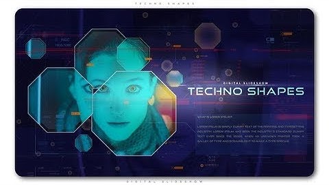 Techno Shapes Digital Slideshow | After Effects Template | Videohive #AfterEffectsTemplate