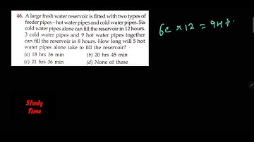 RS Aggarwal : Pipe And Cistern | Question Number - 46  || @studytime2631