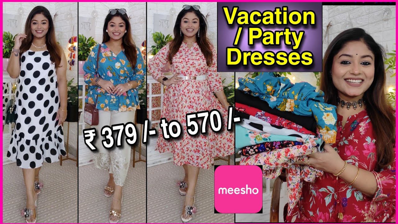 Meesho Haul Party Dress ₹379 to 570/- 💖Meesho western wear 💖 Online ...
