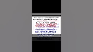 AP INTER SECOND YEAR RESULTS RELEASED