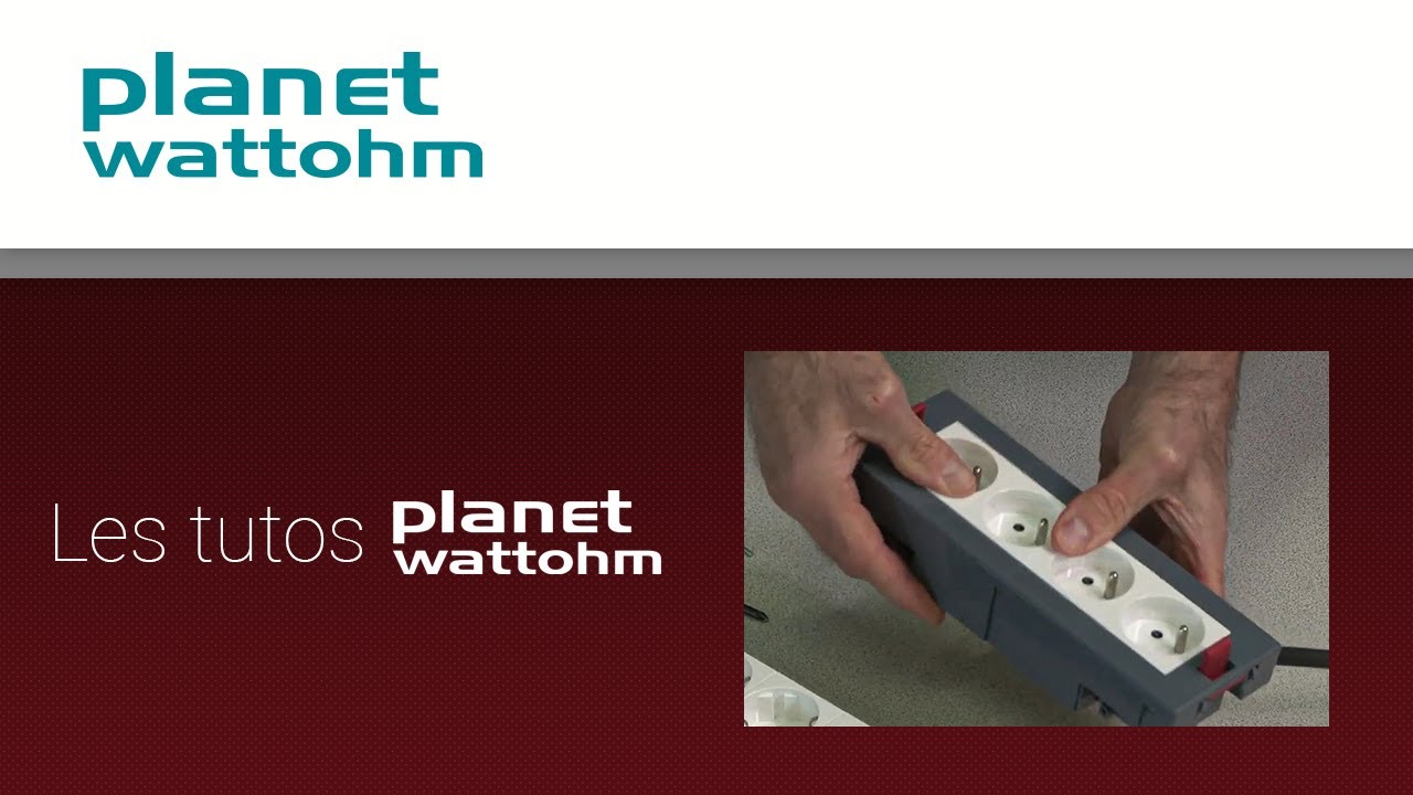 Planet Wattohm - Câblage des paniers supports d’appareillage horizontaux