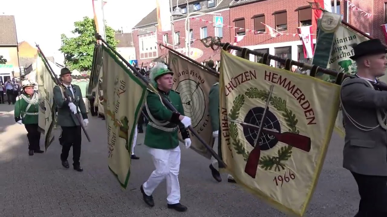 Schützen Bruderschaft Grevenbroich Hemmerden 2024 - Zapfenstreich und Gefallenenehrung 6.7.2024