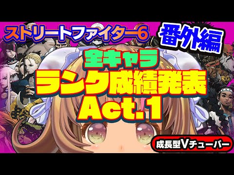 【ストリートファイター6】まめぞぅのAct1結果発表～！【StreetFighterVI】PCパソコン版 番外編#08 関西女性Vtuberゲーム実況