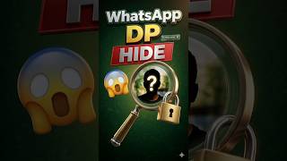 WhatsApp Profile Photo Hide 😱 | Privacy Trick #shorts