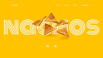 Food and restaurant website design using html css and jquery