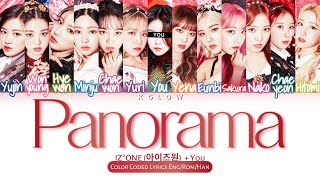 [Karaoke Ver.]  IZ*ONE (아이즈원) 'PANORAMA' (Color Coded Han/Ing/가사) (13 Members)