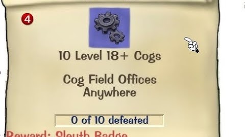 Toontown Rewritten - Sleuth Badge Task Line