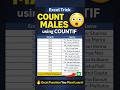 COUNTIF Function with Example Explained in 30 Second #excel #shortsvideo #techreels #dataanalytics