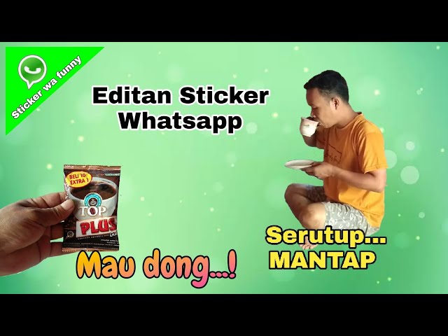 Stiker wa , video menjadi sticker WhatsApp lucu class=