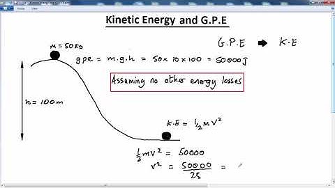 GCSE PHYSICS - ENERGY TRANSFER - LESSON 8 -  gpe to ke