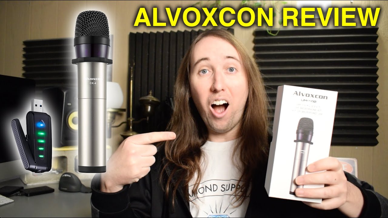 Alvoxcon ワイヤレスマイク USB 無線マイク PC パソコンマイク Android