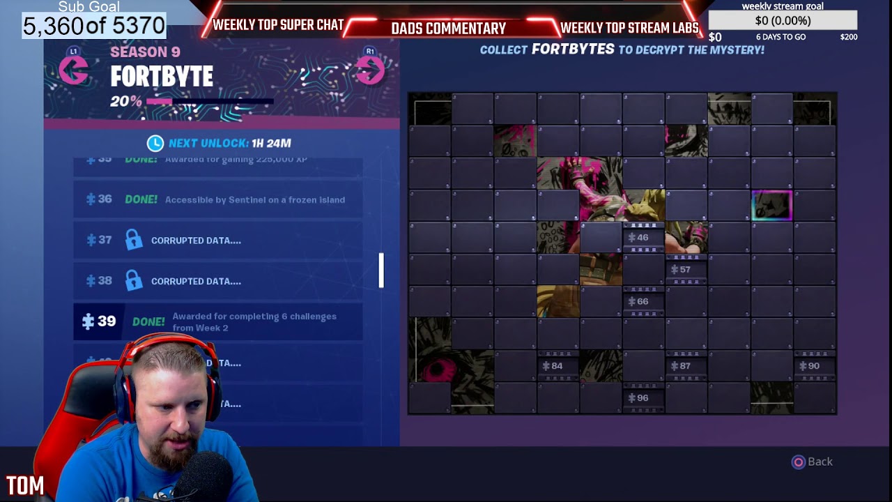 FORTNITE FORTBYTE #39 AWARDED FOR COMPLETING 6 WEEK 2 CHALLENGES SEASON 9 BATTLE ROYAL