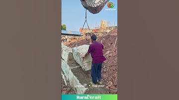 Real Life Stone TETRIS with an Excavator🧱 So SATISFYING!😂 #oddlysatisfying #construction #stonework