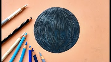 EASY way to draw black fur with pastel pencils | Leontine van Vliet