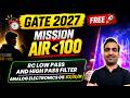 RC Low & High Pass Filter | Analog Electronics | ECE, EE, IN | GATE 2027 | Mission AIR Under 100