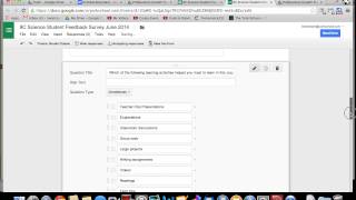 Student Feedback Form Creation Tutorial