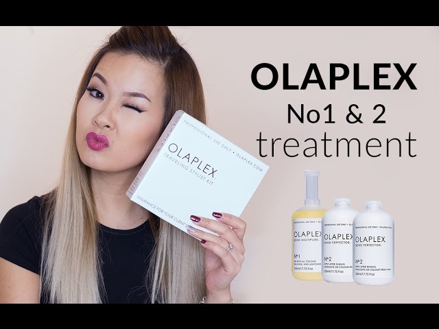 OLAPLEX 1 & 2 TREATMENT AT HOME - YouTube
