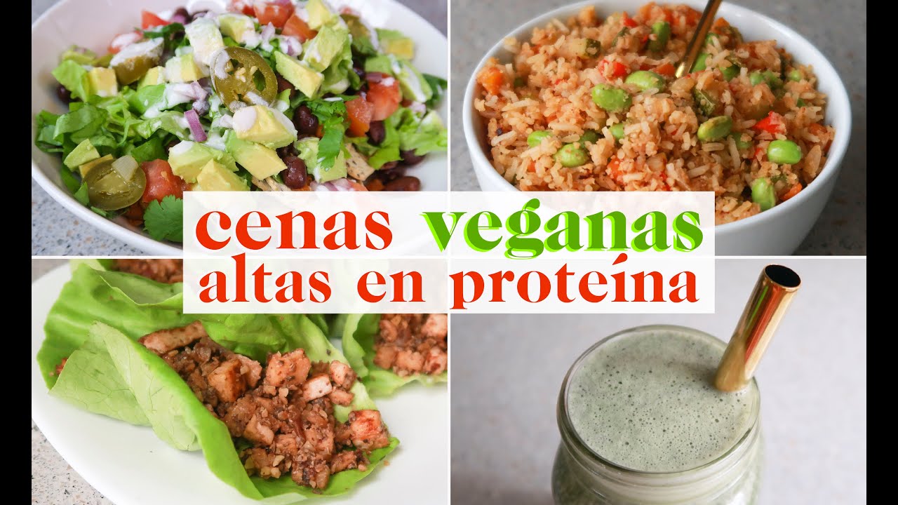 Cenas basadas en plantas LIGERAS Y ALTAS EN PROTE