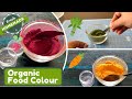 How to make 100 all natural food colour at home  organic food colour recipe  meals ready