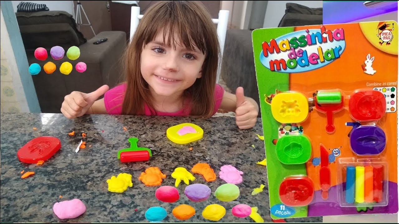 MASSINHA DE MODELAR PARA CRIANÇAS - YouTube