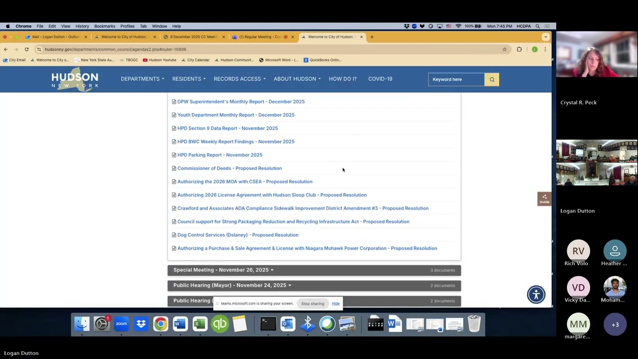 Informal Meeting Common Council Pt.2 12/8/25