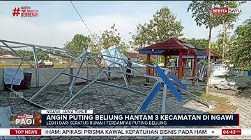 Detik-Detik Puting Beliung Hancurkan Rumah Warga Ngawi! #Beritasatu