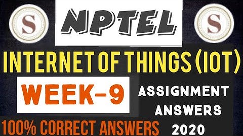 Introduction to Internet Of Things|| WEEK-9 NPTEL Assignment Answers||#iot||#NPTEL||#SKumarEdu||