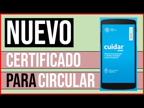 Como sacar el NUEVO PERMISO o CERTIFICADO de circulacion ARGENTINA - Descarga de la app CUIDAR