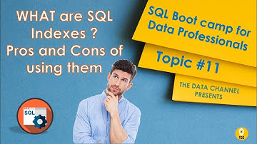 WHAT are SQL Indexes? Pros and Cons of using them | SQL for Data Professionals |Topic #11