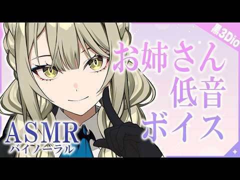 【 ASMR┊黒3Dio 】お姉さん低音ボイスで暑い夜も寝落ちるお話し【 バイノーラル 】