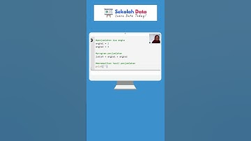 Penjumlahan Dua Angka Sederhana Dengan Python Programming | Sekolah Data #pythonprogramming