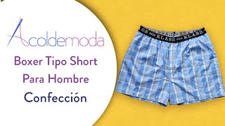 Confección de BOXER TIPO SHORT PARA HOMBRE - DIY - Paso a paso