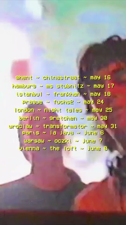Kicking off EUROPE tour this weekend 🤩