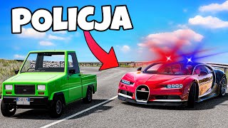 ❄️ UCIECZKA OD POLICJI NAJWOLNIEJSZYMI AUTAMI!? | BeamNG Drive |