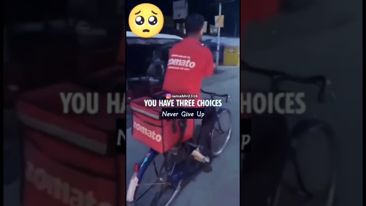 Zomato delivery boy/handicapped boy struggle_