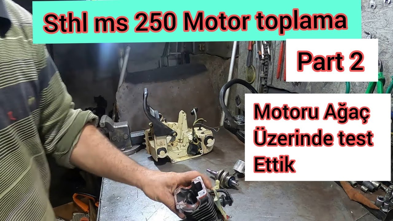 Stihl Ms 250 Motorlu Testere Piston değişimi Nasıl Yapılır/ Stihl Ms 250 Chainsaw Piston replacement