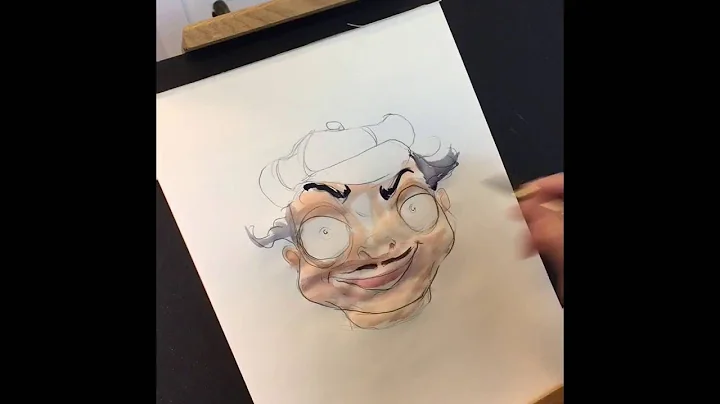 "A Mime's Day Off" time-lapse Illustration by Ross...