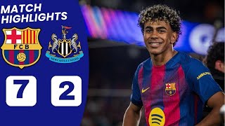 Barcelona Vs Newcastle 7-2 Highlights Dramatic Match