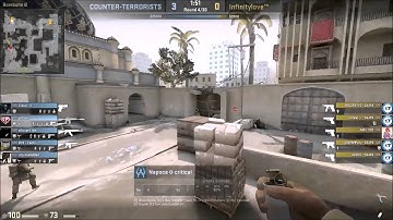 CS GO M4A1-S AND P250 FAST ACE ON DUST 2