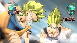 Dragon Ball Z Ultimate Tenkaichi Goku ssj2 vs Majin Vegeta (com vs com) Battle Gameplay screenshot 3