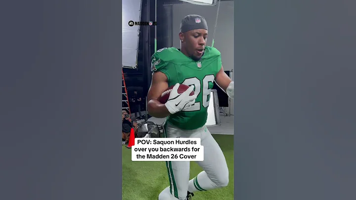 BTS of Saquon at the Madden 26 Cover 📸 #gaming #football l