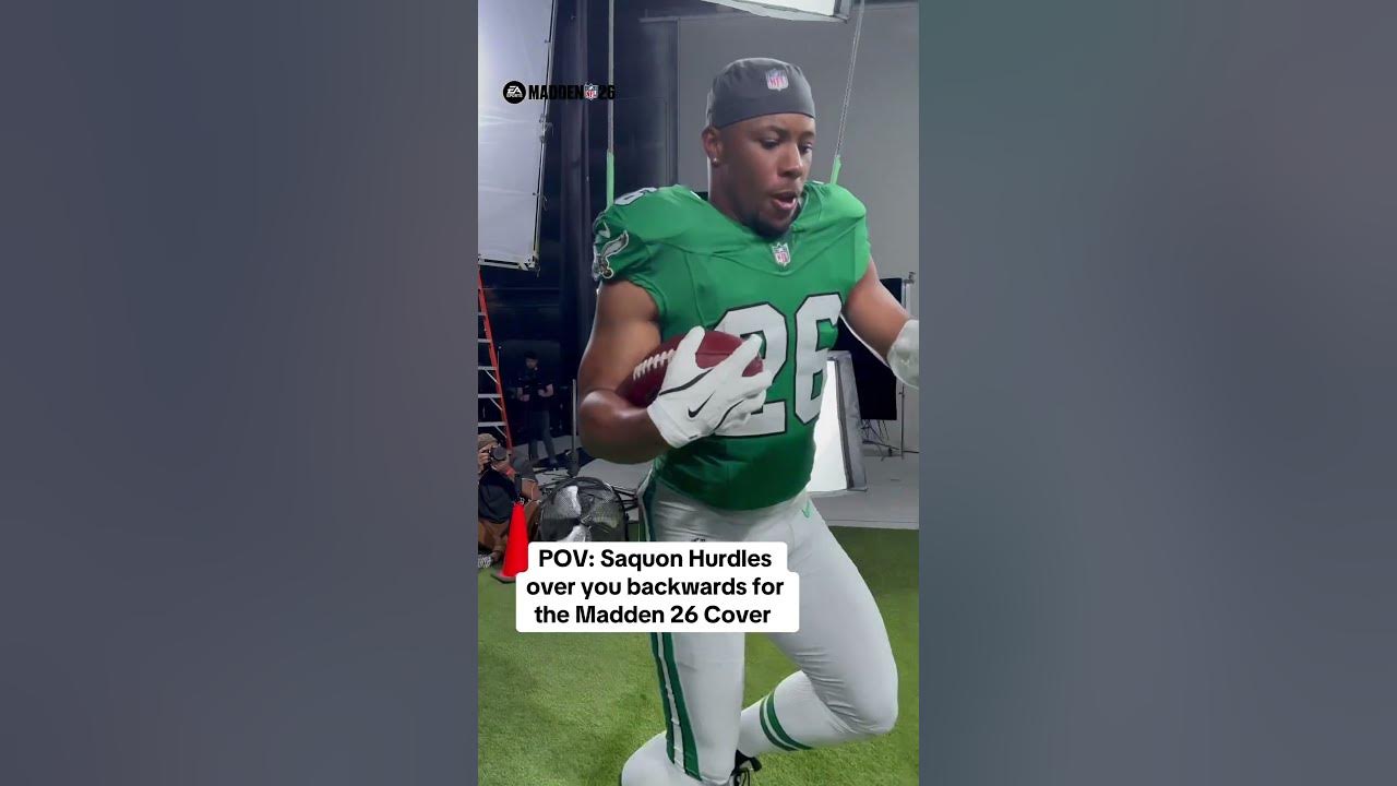 BTS of Saquon at the Madden 26 Cover 📸 #gaming #football l