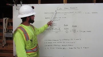 Cubic Yard Formula BY Operator O