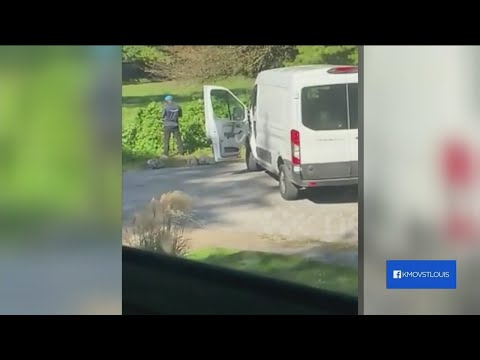 Amazon delivery driver caught on camera urinating on Alton residential street