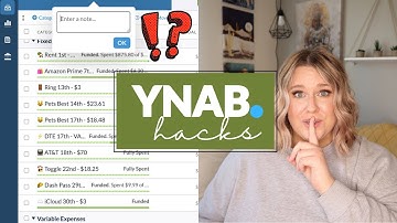 My YNAB Hacks (progress bars, emojis, + tips when you